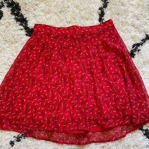 Old Navy red skirt